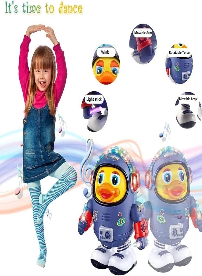 BRAVIADECOR BRAVIA Space Duck Dancing Robot Toy for Kids | Dancing Duck Toy with Music and Flashing Lights | Early Learning Motor Skills Development Toy 16 - Image 4